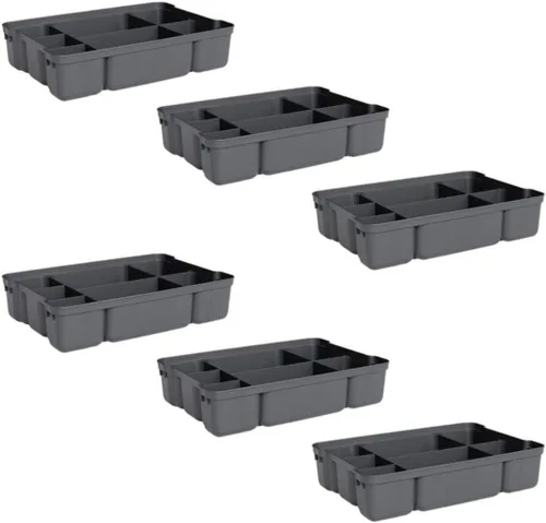 Miniatura 27 de Superio - Cajas de almacenamiento pequeñas planas transparentes con tapas, contenedores de plástico de 4.5 cuartos de galón para organizar, cajas
