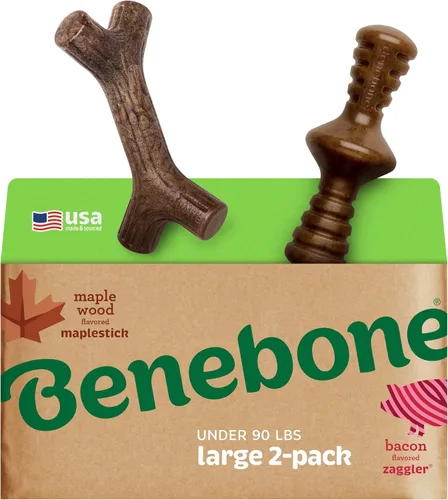 Miniatura 24 de Benebone - Paquete de 4 juguetes para masticar pequeños para perros agresivos, fabricados en Estados Unidos, para perros de 13.6 kg y menos