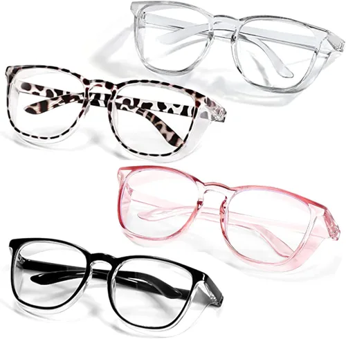 Miniatura 9 de SQIMZAR - Lentes de seguridad para mujeres, para enfermeras, lentes protectores, lentes de seguridad antivaho Púrpura claro+rosa claro