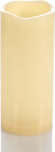 Velas impermeables para exteriores, funcionan con pilas, 3 x 7 pulgadas, sin llama, con temporizador, luces LED eléctricas de plástico parpadeantes