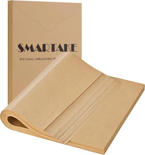 Miniatura 12 de SMARTAKE - 200 hojas de papel pergamino para hornear, 16x24 pulgadas, anti-adherente, pre-cortadas, para hornear, asar, freidora, pan, taza