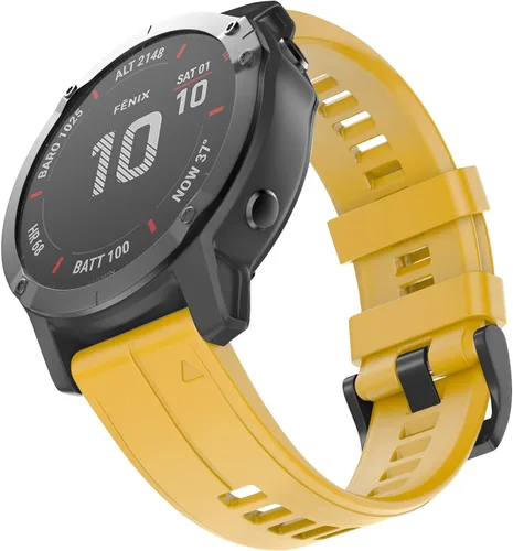 Miniatura 8 de OVERSTEP Correa de reloj de silicona suave compatible con Garmin Fenix 5X Band de 1.024 in de ancho para Fenix 6X/Fenix 7X/Fenix 5X Plus/Fenix 6X