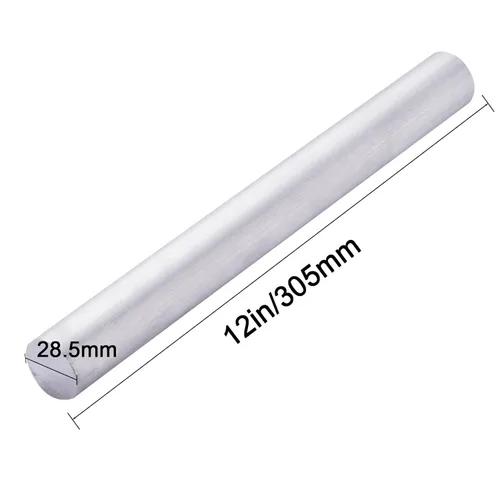 Miniatura 2 de 1-1/8" 6061 aluminio redondo Rod 12" largo sólido T6511 nuevo torno Bar Stock