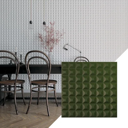 Miniatura 28 de Ekena Millwork WP20X20BRWH 19 5/8 pulgadas de ancho x 19 5/8 pulgadas de alto Bradford EnduraWall Decorativo 3D Panel de pared cubre 2.67 pies