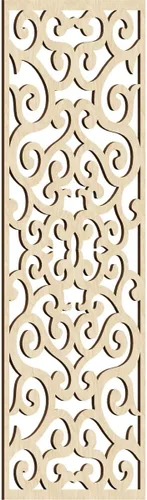 Miniatura 96 de Eveline - Paneles decorativos de pared de madera con calado, 13 3/8 pulgadas de ancho x 34 3/8 pulgadas de alto x 3/8 de alto, roble rojo rojo