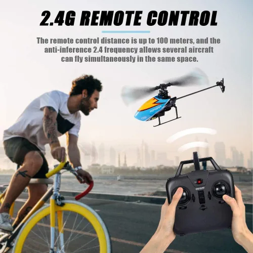 Miniatura 3 de GoolRC C129 Helicóptero RC, Helicóptero de control remoto de 4 canales 2.4Ghz con giroscopio de 6 ejes, Avión RC sin alerones con mantenimiento