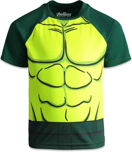 Miniatura 2 de Marvel Avengers Spider-Man Mech Strike - Paquete de 4 camisetas atléticas para cosplay de niños pequeños a niños grandes (2T - 18-20)