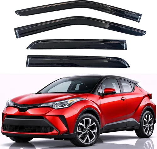 Miniatura 108 de KPY Visor de ventana compatible con Hyundai Tucson 2021-2025, 4 piezas de deflector de ventilación para ventana lateral, estilo Mugen, protector