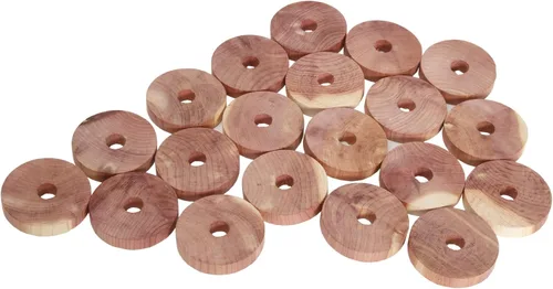 Miniatura 2 de Bloques de cedro para almacenamiento de ropa, anillos de cedro Cedar Essence (paquete de 20) fabricados en Estados Unidos