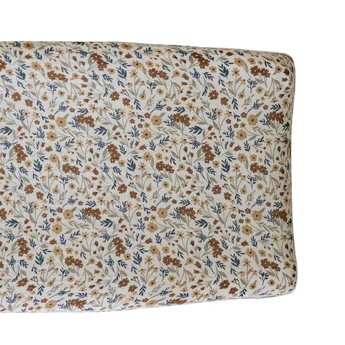 Miniatura 7 de Mebie Baby Funda para cambiador, flor de otoño, 100% muselina de algodón para cambiador, funda para bebé niño y niña, fundas de decoración
