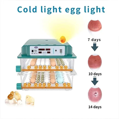 Miniatura 2 de Incubadora automática de pollo para criar huevos 98/120 Incubadora automática de huevos Incubadora de huevos de ganso pájaro Incubadora de 120 Huevos
