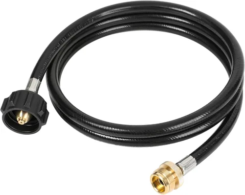 ATKKE Manguera adaptadora de tanque de propano de 1 libra a 20 libras, 6 pies, 1 libra a 20 libras, reemplazo para Weber Q Grill, Coleman Grill,