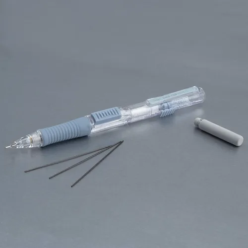 Miniatura 6 de Pentel Lápiz Mecánico Quick Click, (0.5mm), Fino, Barril Gris, Caja de 12 Lápices (PD215N)