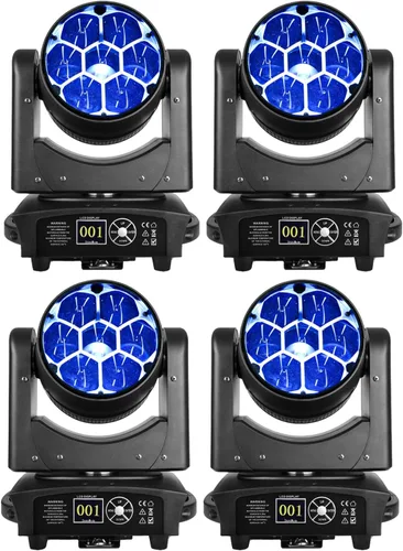 Miniatura 11 de Betopper 7 luces de DJ de cabeza móvil de 40 W con control de punto de punto, haz RGBW/lavado/zoom/CTO efecto ojo de abeja iluminación de escenario