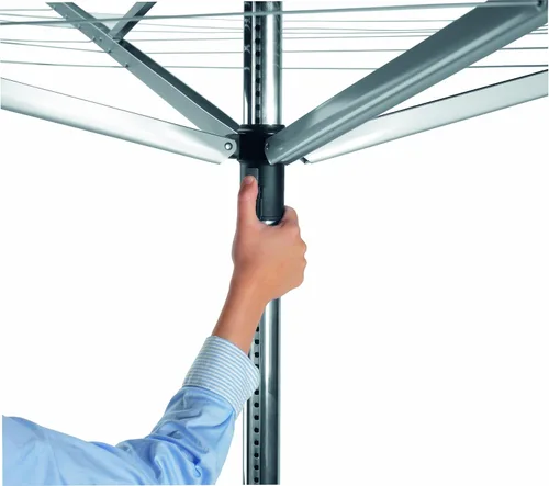 Miniatura 12 de Brabantia Lift-O-Matic Advance - Tendedero de 4 brazos para exteriores (164 pies / Ø 1.97 pulgadas) de altura ajustable, tendedero plegable + estaca