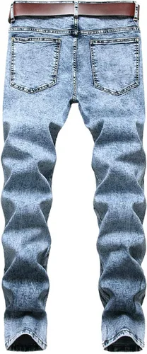 Miniatura 2 de DSDZ Streetwear - Pantalones vaqueros elásticos para hombre, diseño vintage