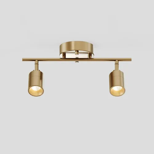 Miniatura 28 de Shura - Luz de pista blanca de 2 luces con cabezales ajustables, bombillas LED integradas, kit de iluminación de riel de 15 pulgadas, luz de techo