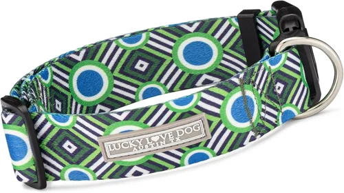 Miniatura 12 de Lucky Love Dog Collar Ancho para Perros - Collar Ajustable, Duradero, Tejido Suave y Cómodo de 1.5 Pulgadas de Ancho para Perros Machos y Hembras