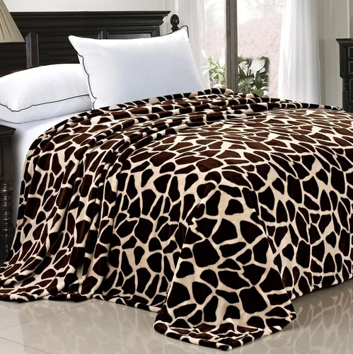 Miniatura 4 de Home Soft Things Manta de cama estilo safari animal, azul, tamaño individual