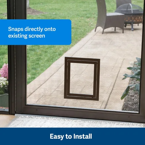 Miniatura 5 de PetSafe Puerta con Malla para Mascotas - Resistente, Resistente a Desgarros y Perforaciones, Solapa de Malla para Perros y Gatos - Compatible