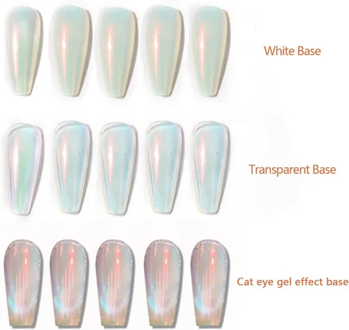 Miniatura 3 de Polvo de uñas de cromo perla naranja brillo para uñas, polvo de uñas cromado iridiscente metálico para uñas,Polvo de cromo para esmalte de gel