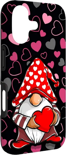 Miniatura 3 de Cute Gnome Valentine Heart Pattern Cozy Love Design Case for iPhone 17
