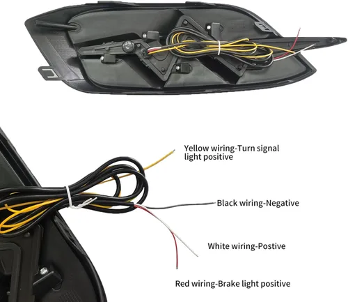 Miniatura 3 de Luz Trasera de Parachoques LED Para 2016 2017 2018 2019 2020 2021 Honda Civic LX EX Touring Sedan Luz Trasera de Parachoques y Antiniebla con Señal