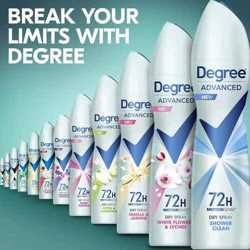 Miniatura 5 de Degree - Desodorante antitranspirante en aerosol Cucumber Burst 3 unidades, 72 horas de protección contra el sudor y el olor, spray seco