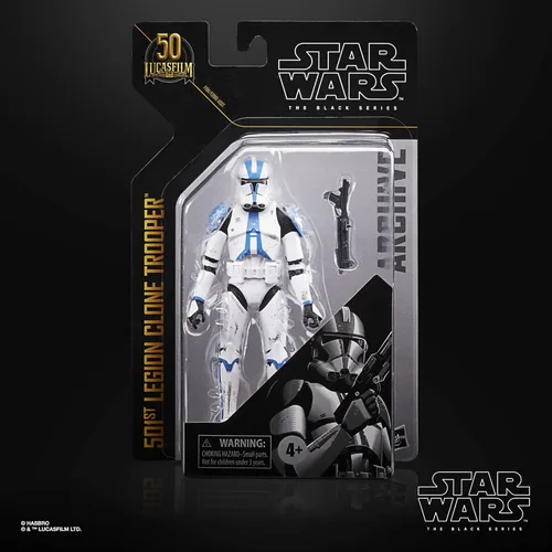 Miniatura 3 de STAR WARS The Black Series Archive Collection 501st Legion Clone Trooper The Clone Wars Lucasfilm Figura de acción del 50 aniversario F1911