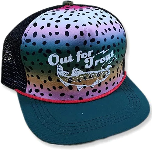 Miniatura 50 de ThatsRad Out for Trout Corduroy Snapback Sombrero Gorra Pesca con Mosca Pescador