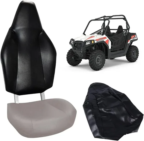 Miniatura 10 de PIT66 Funda para Asiento Negra Compatible con Honda Fourtrax 300 1988-2000 Funda para Asiento Weather-Resistant Black Replacement Seat Cover with