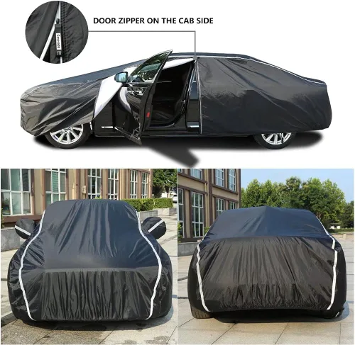 Miniatura 2 de Coverado - Funda impermeable para todo clima, protección completa, puerta con cremallera, forro de algodón, protección ultravioleta a prueba
