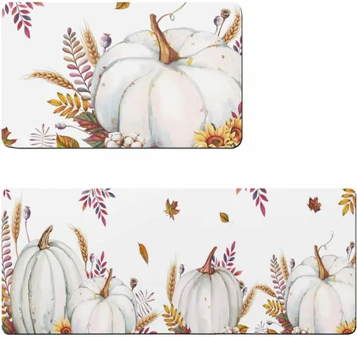 Tapete de baño de calabaza de otoño, antideslizante, de secado rápido y absorbente, de tierra de diatomeas, para fregadero de cocina, lavable, para