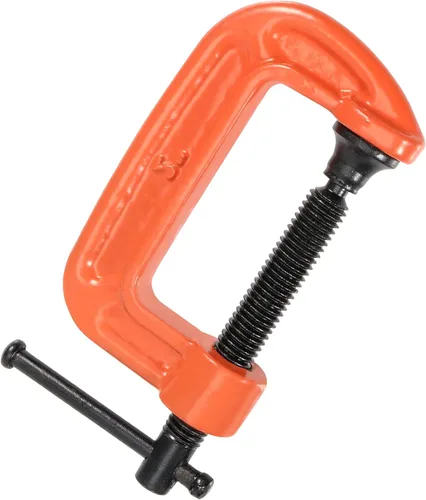 Miniatura 5 de 16 abrazaderas mini C de 2 pulgadas, abrazadera G de hierro maleable para carpintería, soldadura y construcción, apertura de mandíbula de 2