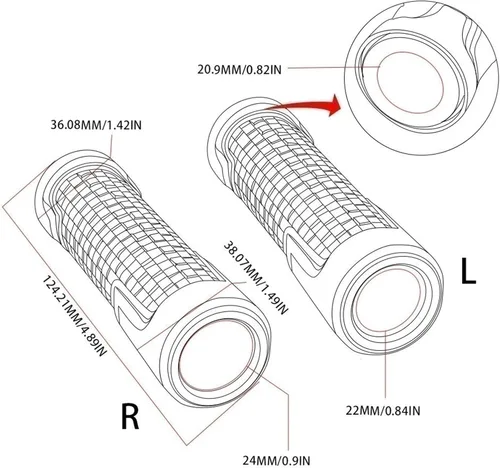 Miniatura 3 de Accesorios de motocicleta Xmax 7/8 "22MM manillar empuñaduras manillar extremo tapa enchufe para Yamaha Xmax 125 250 300 400 X MAX