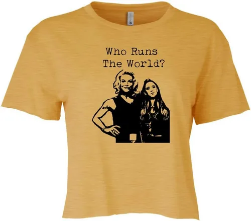 Miniatura 18 de Women's Screen Printed Crop Tee, Shirts With Sayings