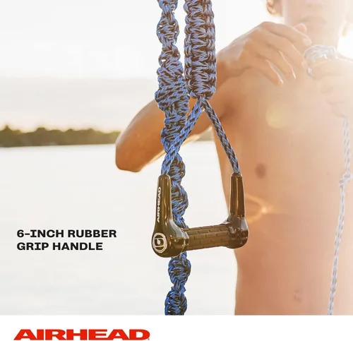 Miniatura 3 de Airhead Cuerda de wakesurf trenzada en espiral, 3 secciones, 16 pies