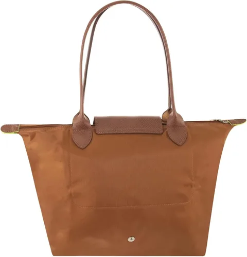 Miniatura 2 de Longchamp 'Le Pliage Green' - Bolso de hombro de nailon mediano, color coñac, Negro