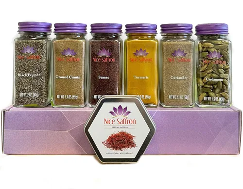 Miniatura 13 de Set de regalo de cocina de 6 especias y azafrán (Marruecos)