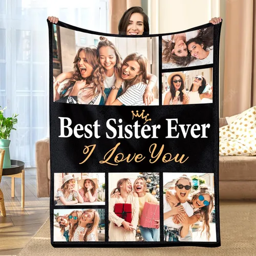 Miniatura 84 de Manta personalizada con foto/texto, manta con imagen personalizada, regalos de amor, regalos personalizados para parejas para novio, novia, esposa