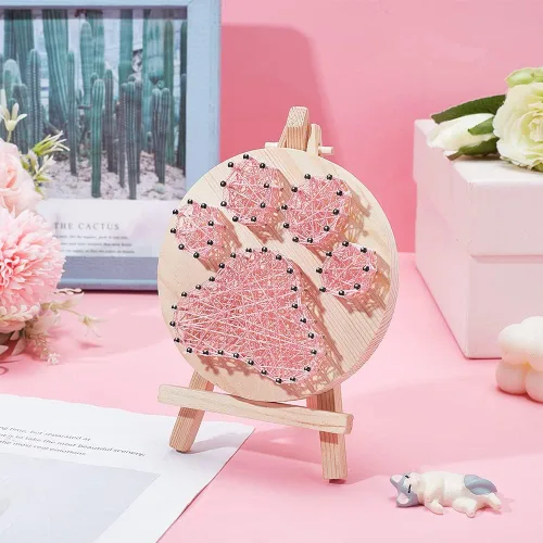 Miniatura 7 de WEBEEDY Kits de arte de cuerda de patas, kit de manualidades para principiantes, decoración de pared del hogar, kits de manualidades para adultos