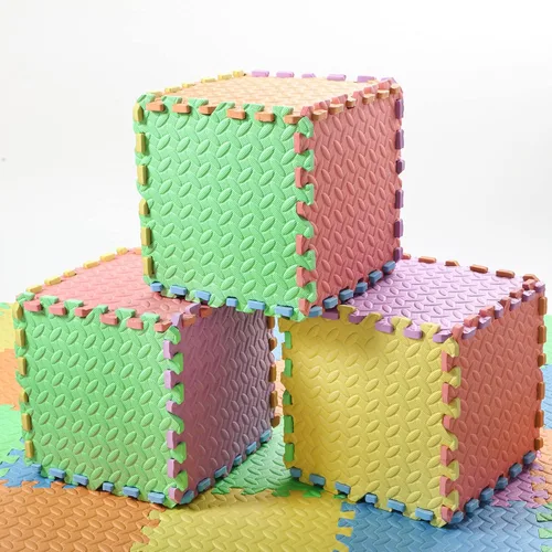 Miniatura 2 de Shihanee Alfombrillas de espuma para el suelo, tapetes de juego a granel con bordes entrelazados para gimnasio, guardería, dormitorio