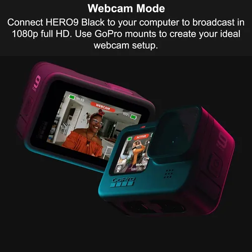 Miniatura 9 de GoPro HERO9 Black - Paquete de comercio electrónico - Cámara de acción impermeable con pantalla LCD frontal y pantalla trasera táctil, video 5K