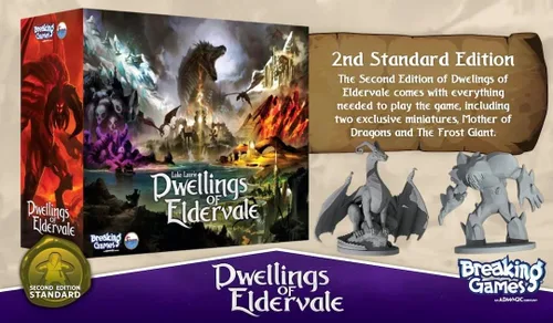 Miniatura 2 de Juego de mesa Dwellings of Eldervale – Edición estándar Estrategia, aventura y fantasía para 1-5 jugadores Edades 14+