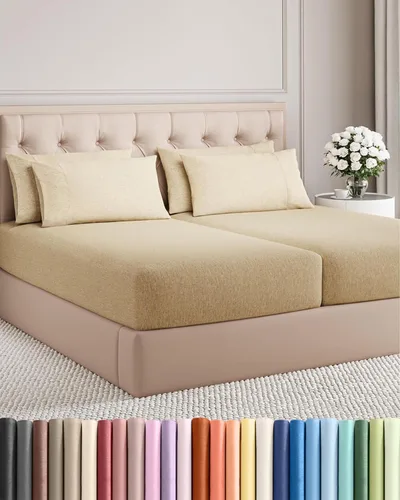 Miniatura 159 de Juego de sábanas Queen de 6 piezas, sábanas tamaño Queen, ropa de cama suave de lujo de hotel, refrescante, cómoda y transpirable, 1 encimera, 1 26