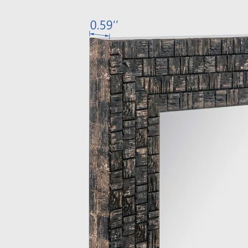Miniatura 6 de Espejo de pared de baño, espejos de baño para pared, rectangular, moderno, espejo de pared para baño, colgante vertical u horizontal, para sala