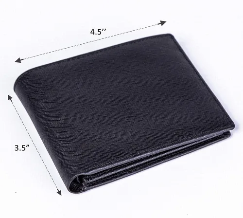 Miniatura 4 de Billetera Bifold para hombre - RFID bloqueo de cuero de vaca Vintage Travel Wallet