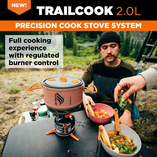 Miniatura 2 de Jetboil TrailCook - Estufa de camping y mochilero con control de calor ajustable, nuevo para 2026, color marrón