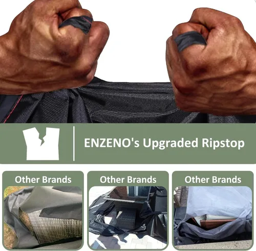 Miniatura 4 de Fundas para muebles de patio al aire libre, 00 fundas impermeables resistentes a la intemperie 420D Oxford, funda rectangular resistente a