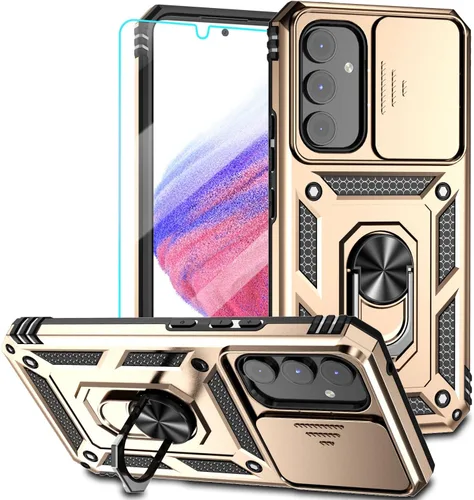 Miniatura 11 de Funda para Samsung Galaxy A54 5G, con protectores de pantalla y funda para cámara, [grado militar] 16 pies. Funda a prueba de caídas con función